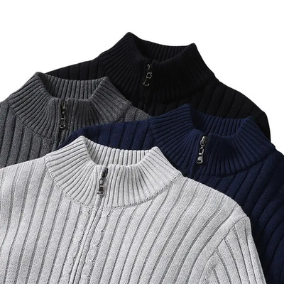 Warmer Strickcardigan für Herren | reißverschluss