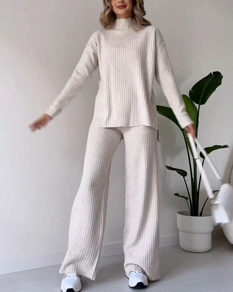 Warmes Pullover- und Hosenset für Frauen - Lindia
