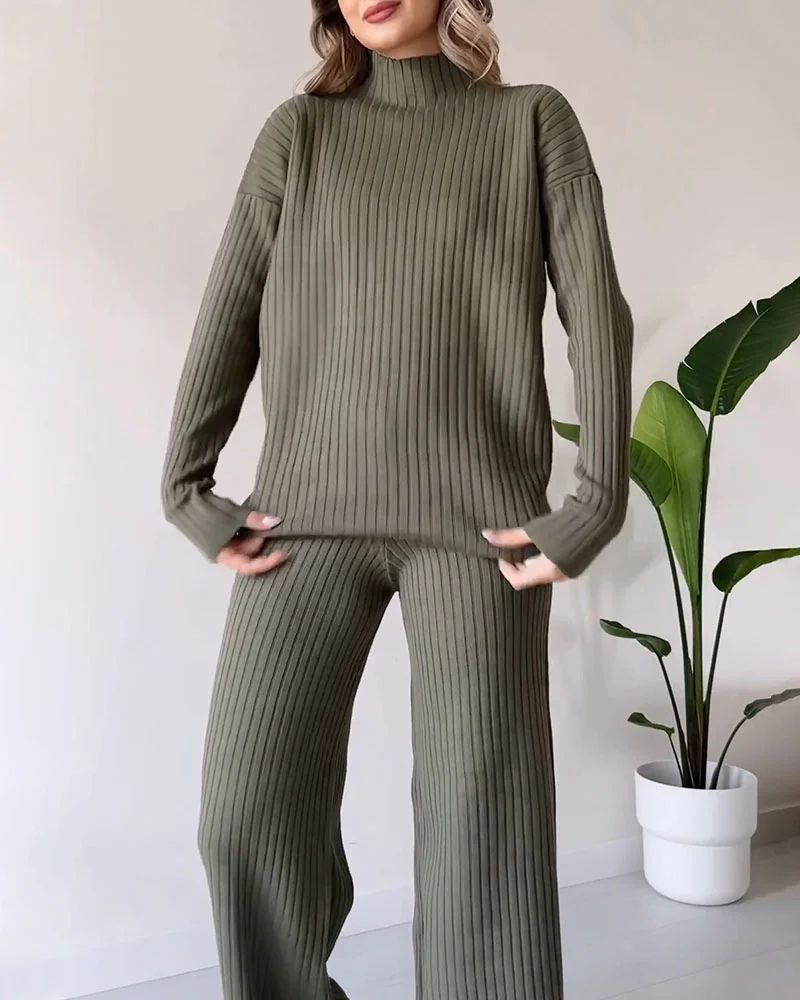 Warmes Pullover- und Hosenset für Frauen - Lindia