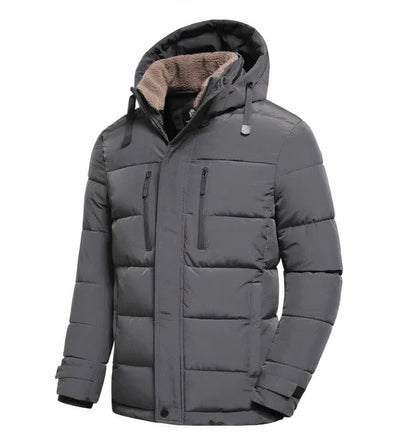 Wasserdichte Herren-Winterjacke mit abnehmbarer Kapuze - Yannis