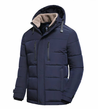 Wasserdichte Herren-Winterjacke mit abnehmbarer Kapuze - Yannis