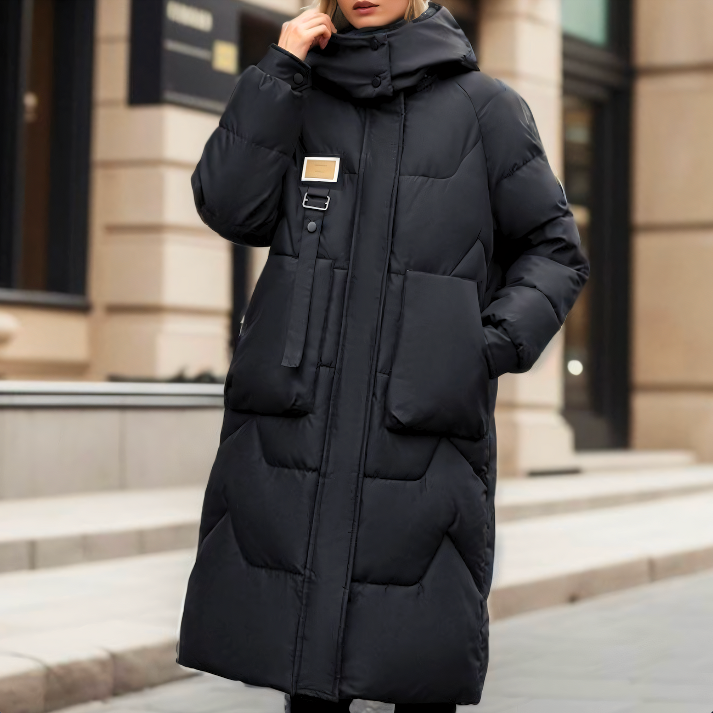 Wasserdichte lange Winterjacke - Othilie