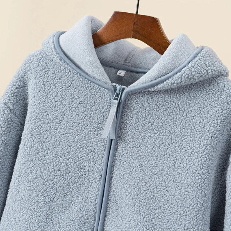 Weiche Damen-Sherpa-Winterjacke - Amerie