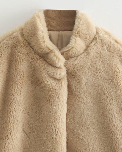 Weiche Jacke im Teddybär-Look für Frauen - Joslyn