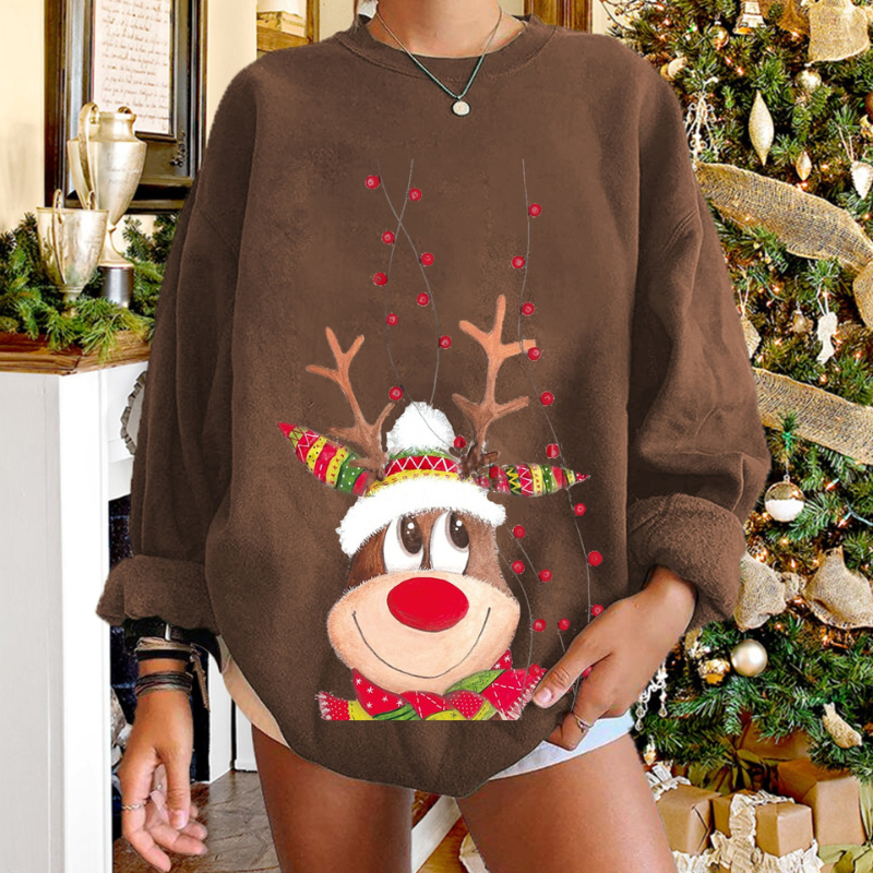 Yummi | Damen Weihnachtspullover | Lang