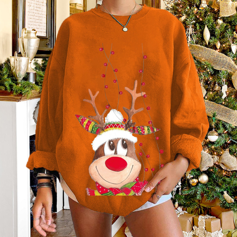 Yummi | Damen Weihnachtspullover | Lang
