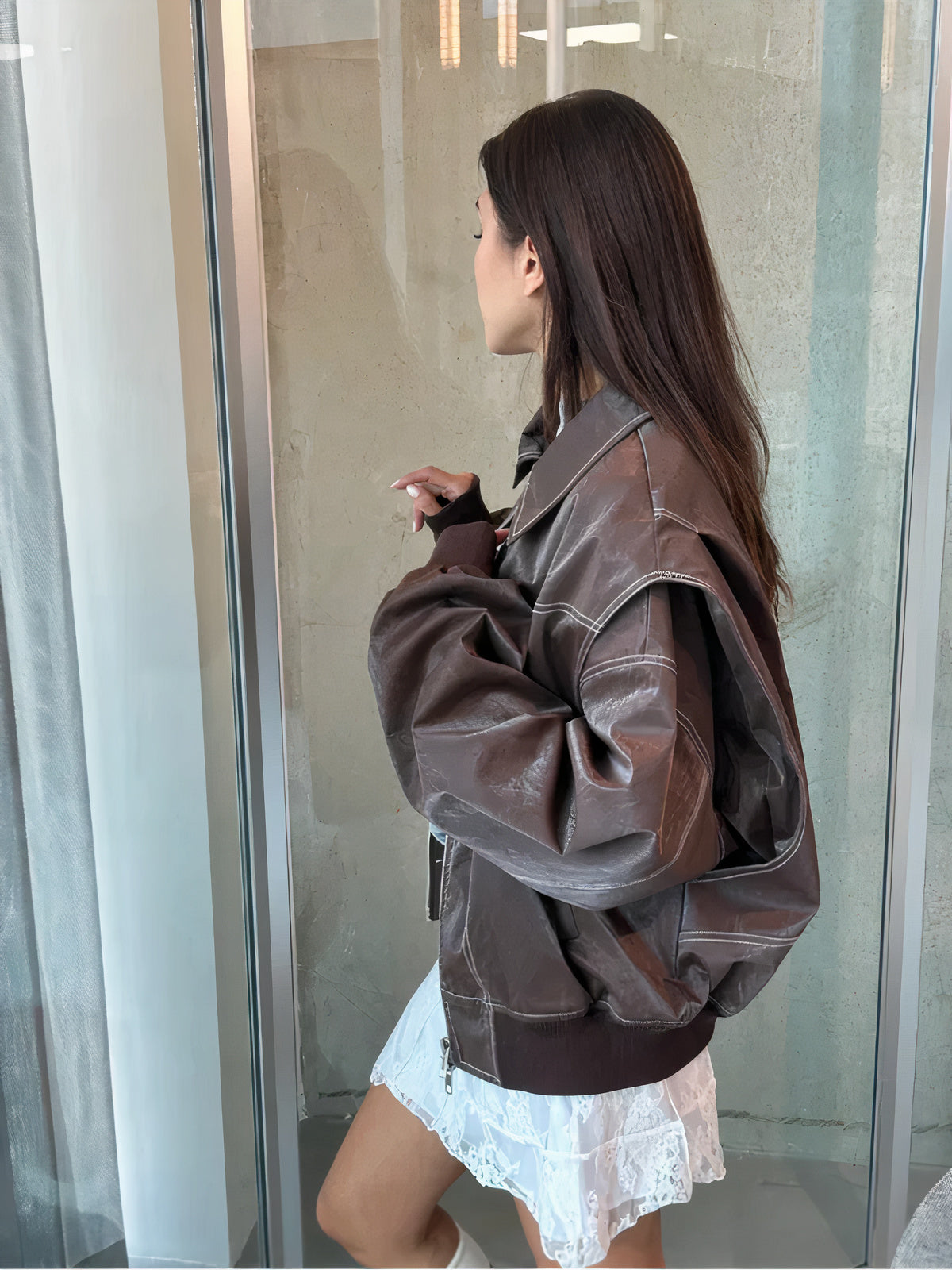Winter-Lederjacke für Frauen - Amalia