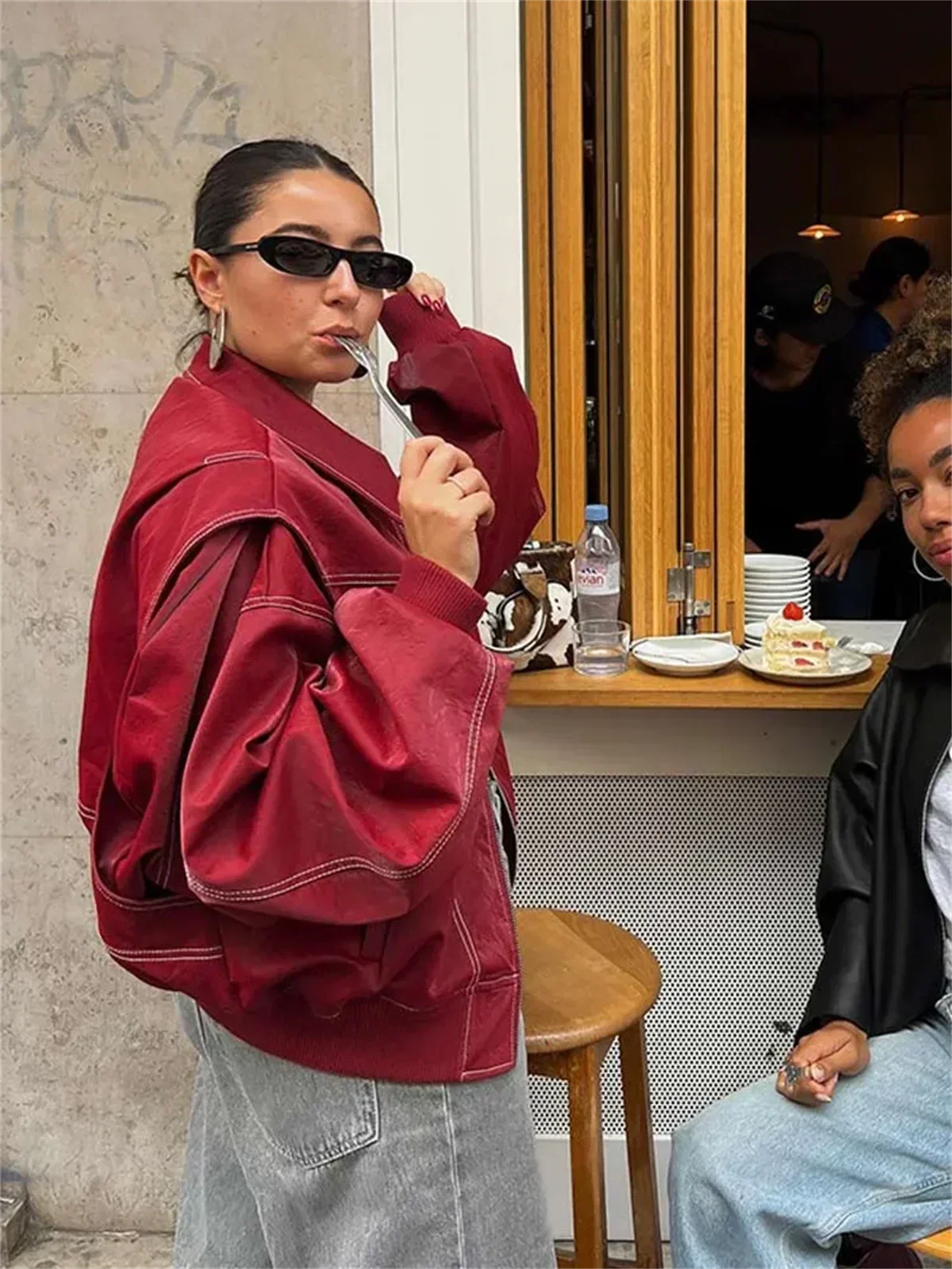 Winter-Lederjacke für Frauen - Amalia
