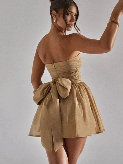 Wunderschönes Glitzer-Cocktailkleid für Damen | Mini